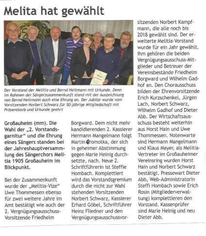Melitia hat gewählt